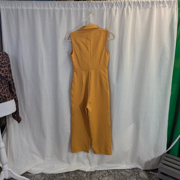 NWT CBR Size Small Mustard Jumpsuit - Picture 4 of 16